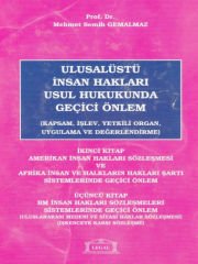 Ulusalüstü İnsan Hakları Usul Hukukunda Geçici Önlem  2. - 3. Kitap (Ciltli)