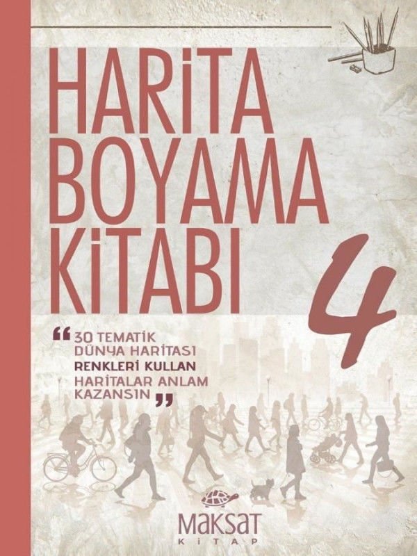 HABKOİ - Harita Boyama Kitabı - Dünya 4