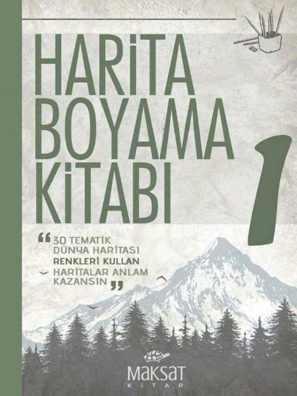 HABOKİ - Harita Boyama Kitabı - Dünya 1