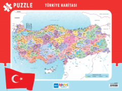 Blue Focus 72 Parça Türkiye Haritası Frame Puzzle