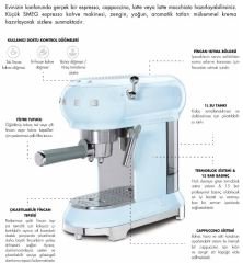 Espresso Makinesi - Pastel Mavi