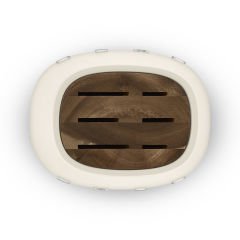 RETRO  STANDLI  BIÇAK  SETİ KREM