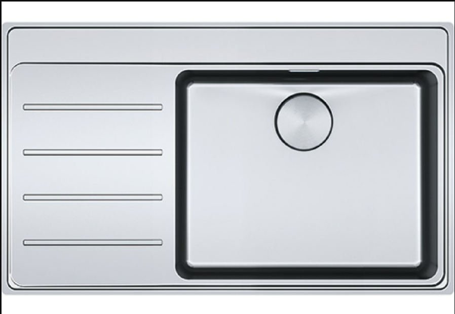 FRANKE MYTHOS MYX 211-86 INOX TEZGAH ÜSTÜ YADA TEZGAHA SIFIR SOL DAMLALIKLI ÇELİK EVYE