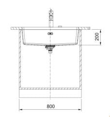 FRANKE - GRANİT EVİYE MARİS - TEZGAH ALTI MRG 110-72 OYSTER
