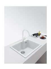 FRANKE -  GRANİT EVİYE URBAN - TEZGAH ÜSTÜ UBG 610-56 BİANCO