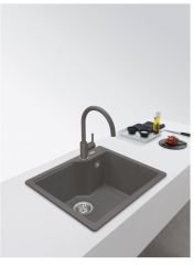 FRANKE -  GRANİT EVİYE URBAN - TEZGAH ÜSTÜ UBG 610-56 STONE GREY