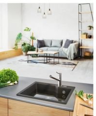 FRANKE -  GRANİT EVİYE URBAN - TEZGAH ÜSTÜ UBG 610-56 SLATE GREY