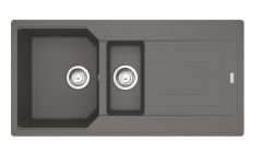 FRANKE - GRANİT EVİYE URBAN -  TEZGAH ÜSTÜ UBG 651-100 STONE GREY