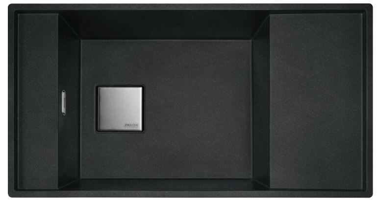 FRANKE - GRANİT EVİYE  FRESNO - TEZGAH ÜSTÜ FSG 611-88 NERO