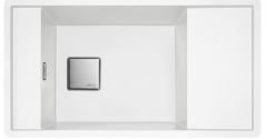 FRANKE - GRANİT EVİYE  FRESNO - TEZGAH ÜSTÜ FSG 611-88 BİANCO