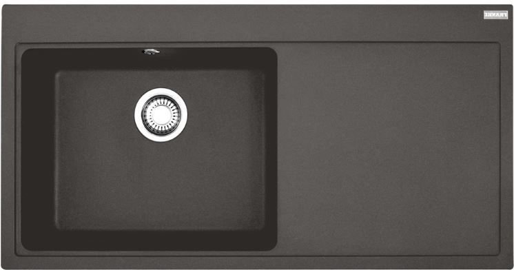 FRANKE - GRANİT EVİYE MYTHOS - TEZGAH ÜSTÜ MTG 611-100 SAĞ SLATE GREY