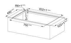 FRANKE MARİS 2GETHER DAVLUMBAZ ENTEGRELİ OCAK - FMA 8381 R HI BLACK GLASS
