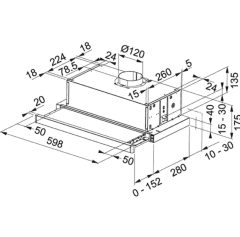FRANKE ASPİRATÖR FTC 6032 GR/ XS V2/600 İNOX SÜRGÜLÜ ASPİRATÖR