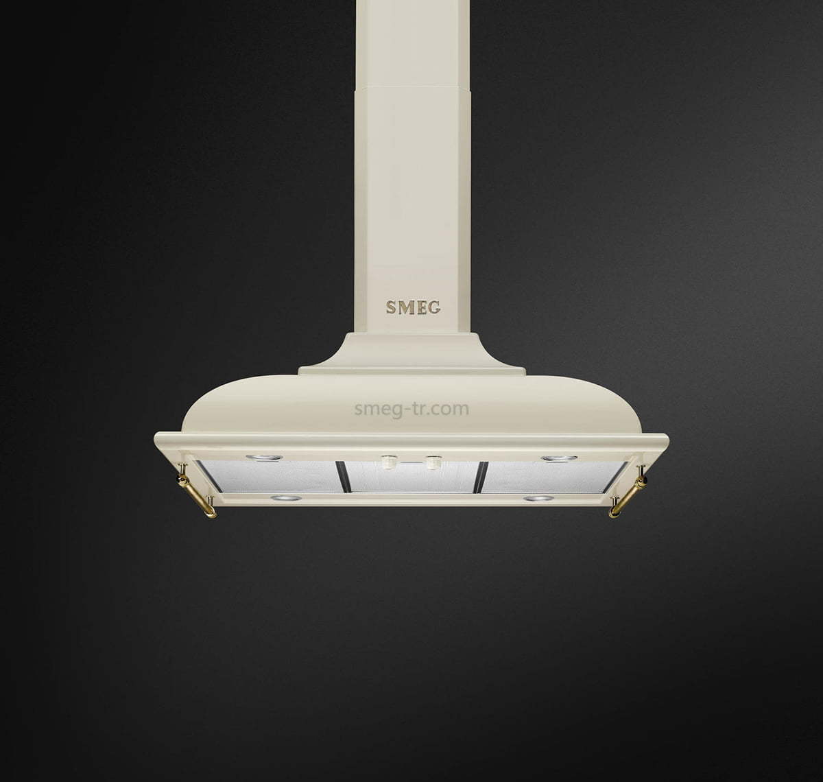 Cortina Tasarım Serisi Krem/Rustik Ada Davlumbaz 90 cm