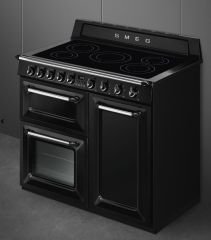 SMEG  VICTORIA - TR103IBL2 SİYAH - İNDÜKSİYONLU - 100 CM KUZİNE