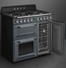 SMEG  - TR93GR - VICTORIA - BARUT GRİSİ - 90 CM - KUZİNE