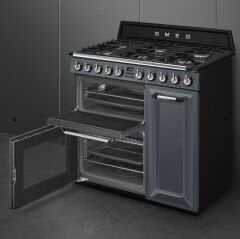 SMEG  - TR93GR - VICTORIA - BARUT GRİSİ - 90 CM - KUZİNE