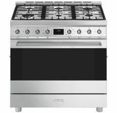 SMEG - C9GMX2 - KLASİK SERİ - ÇELİK - 90 CM KUZİNE