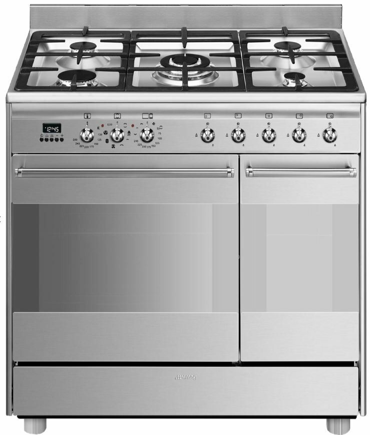 SMEG - SCB92MX8 - KLASiK SERİ- ÇELİK - 90 CM KUZİNE