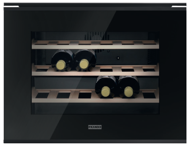 FRANKE - ŞARAPLIK FMY 24 WCR N BK Black+Black Frame