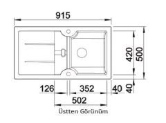 NUEVO - Sonas 5 S - Seramik Eviye