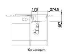 NUEVO - Sonas 5 S - Seramik Eviye