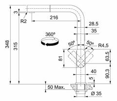 FRANKE MYTHOS SPİRALLİ INOX ARMATÜR