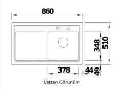 NUEVO - Crea 45 S - Seramik Eviye