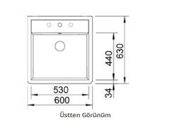 NUEVO - Neron 60 - Seramik Eviye