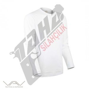 VAV Baseti-04 Uzun Kol Sweatshirt Beyaz L