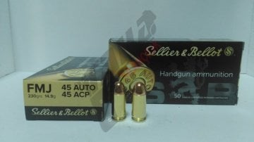 45 Acp. Fmj-230 Grn. (Sellier&Bellot)