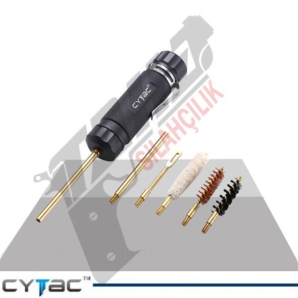 CYTAC Tabanca Temizleme Fırça Seti .38 Cal/9mm