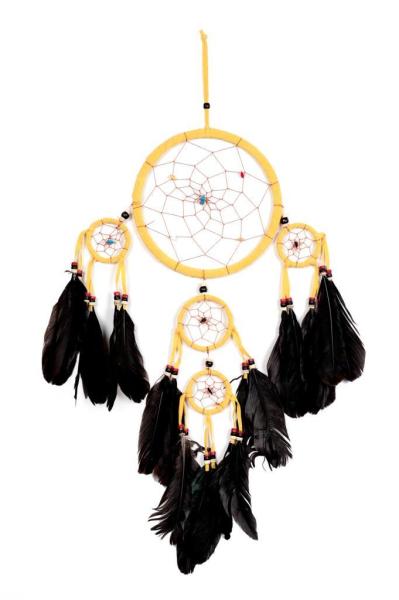 DREAM CATCHER 16 CM SARI MAİ-DRMCTHR-36