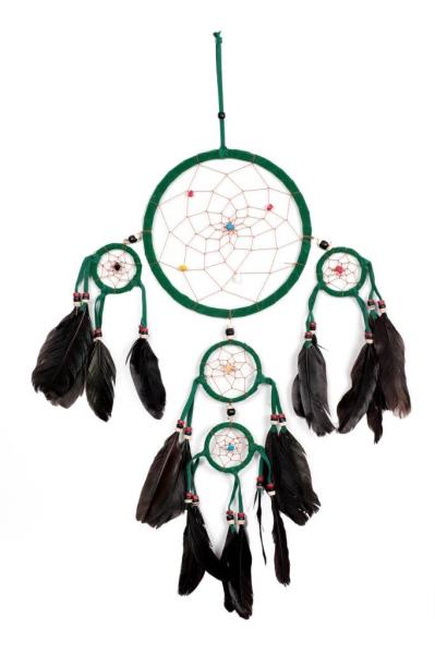 DREAM CATCHER 16 CM YEŞİL MAİ-DRMCTHR-38