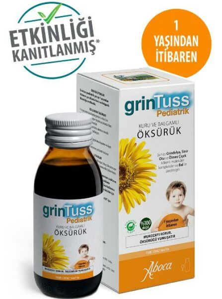 Grintuss Bitkisel Şurup 100ml | Çocuklara Özel