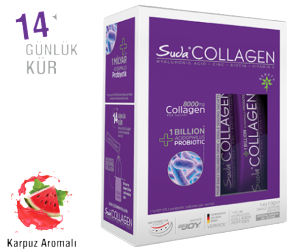 Suda Collagen Watermelon Flawor Toz Kolajen 10gr | Saşe