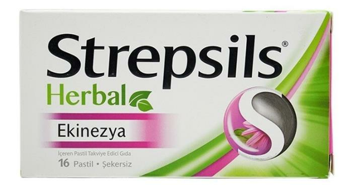 Strepsils Herbal Ekinezya 16 Pastil | Şekersiz