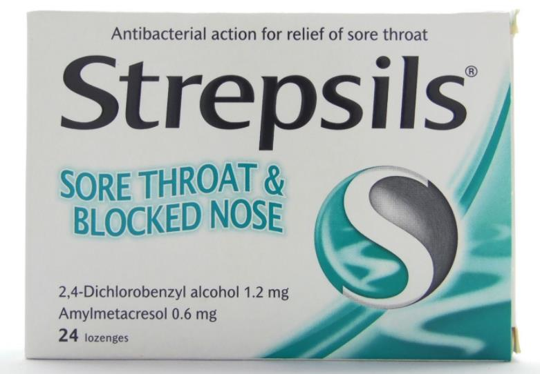 Strepsils Sore Throat & Blocked Nose Eucalyptus 24 Pastil | Ökaliptus Mentol Aromalı