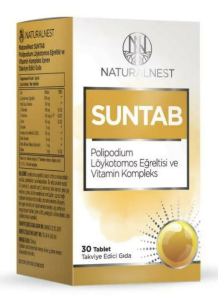 NaturalNest Suntab 30 Tablet | 2 Adet