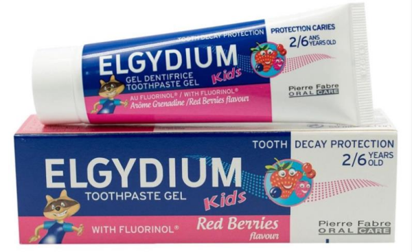 Elgydium Kids Red Berries Çocuk Diş Macunu 50ml | 2-6 Yaş Kırmızı Meyve Aromalı