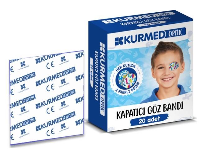 Kurmed Optik Kapatıcı Göz Bandı 20 Adet | Erkek