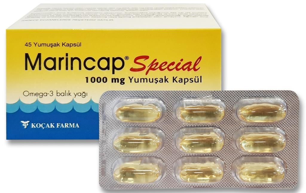 Marincap Special Omega-3 1000mg Balık Yağı 45 Softjel