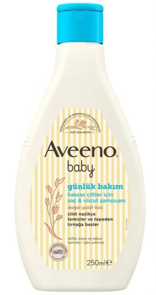 Aveeno Baby Daily Care 250 ml | Günlük Bakım Saç ve Vücut Şampuanı