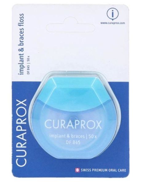 Curaprox DF 845 Diş İpi 50m | İmplant Ortho