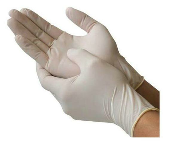 Mumu Muayene Eldiveni Lateks Pudralı Beyaz Büyük Boy (L) | 100 Adet