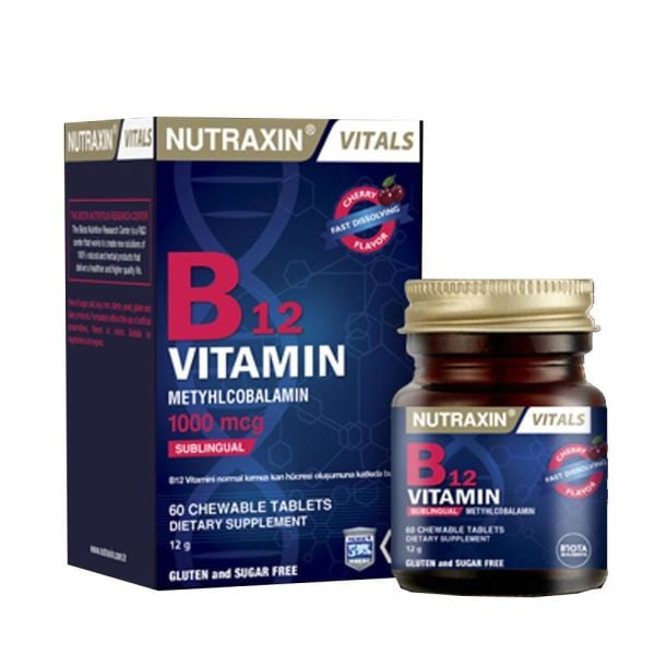 Nutraxin B12 Vitamin 1000mcg Sublingual 60 Tablet