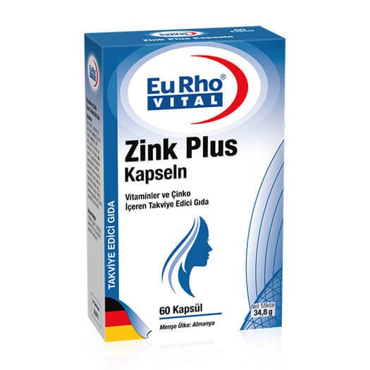 Eurho Vital Zink Plus 60 Kapsül | Çinko