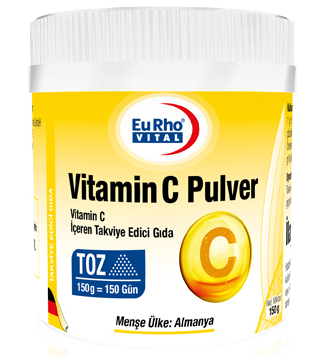 Eurho Vital Vitamin C Pulver Toz 150gr