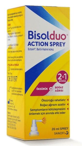 Sanofi Bisolduo Action Sprey 20ml | Boğaz Spreyi