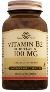 Solgar Vitamin B2 100mg 100 Kapsül | Riboflavin